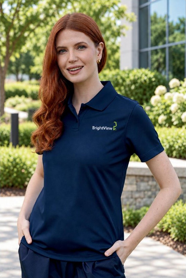 Women’s Vansport by Vantage Omega Solid Mesh Tech Polo
